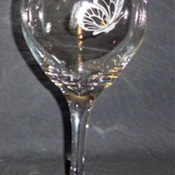 Lily Of The Valley Hand Painted Wine Glasses Set 2 Crystal Bohemia  Personalized Wedding Gift Floral Art - Yahoo Shopping